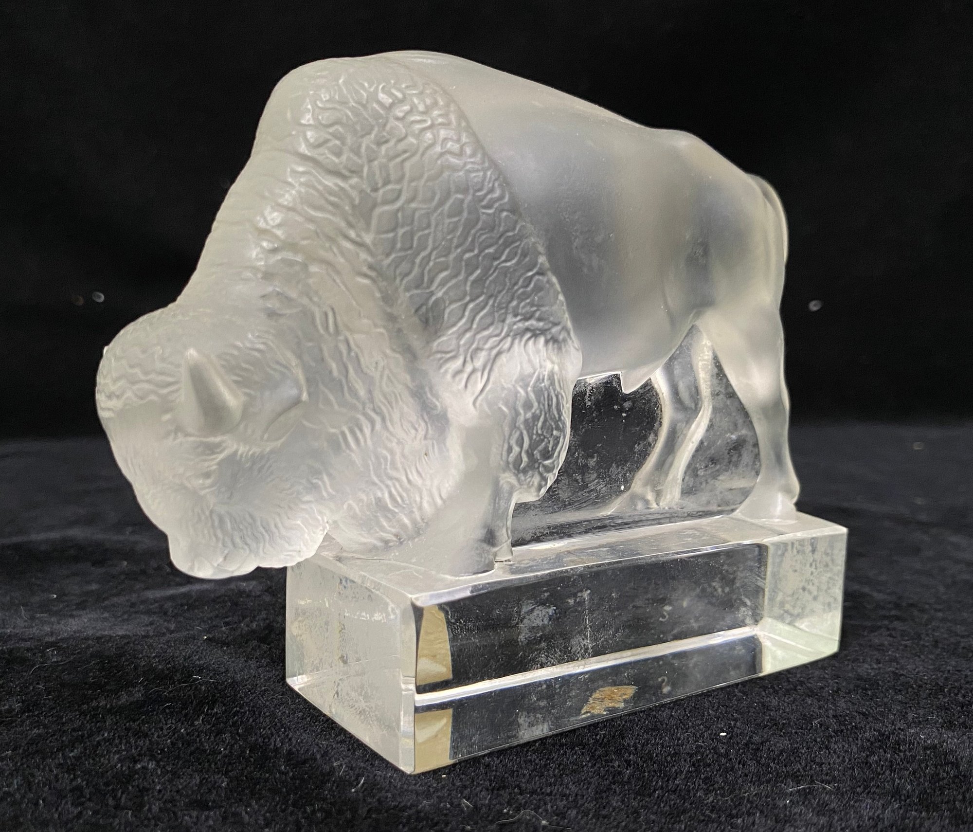 Frosted glass buffalo
