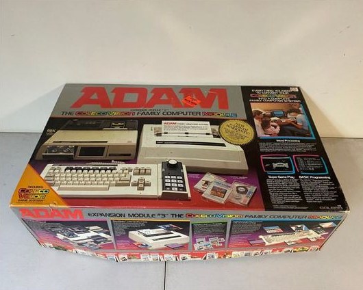 Coleco Adam computer in its original box