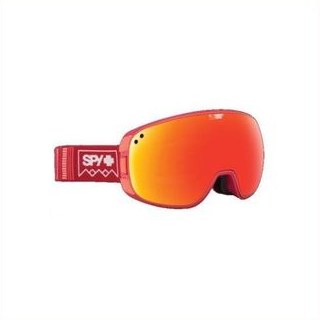 Spy snow goggles with orange mirrored lens